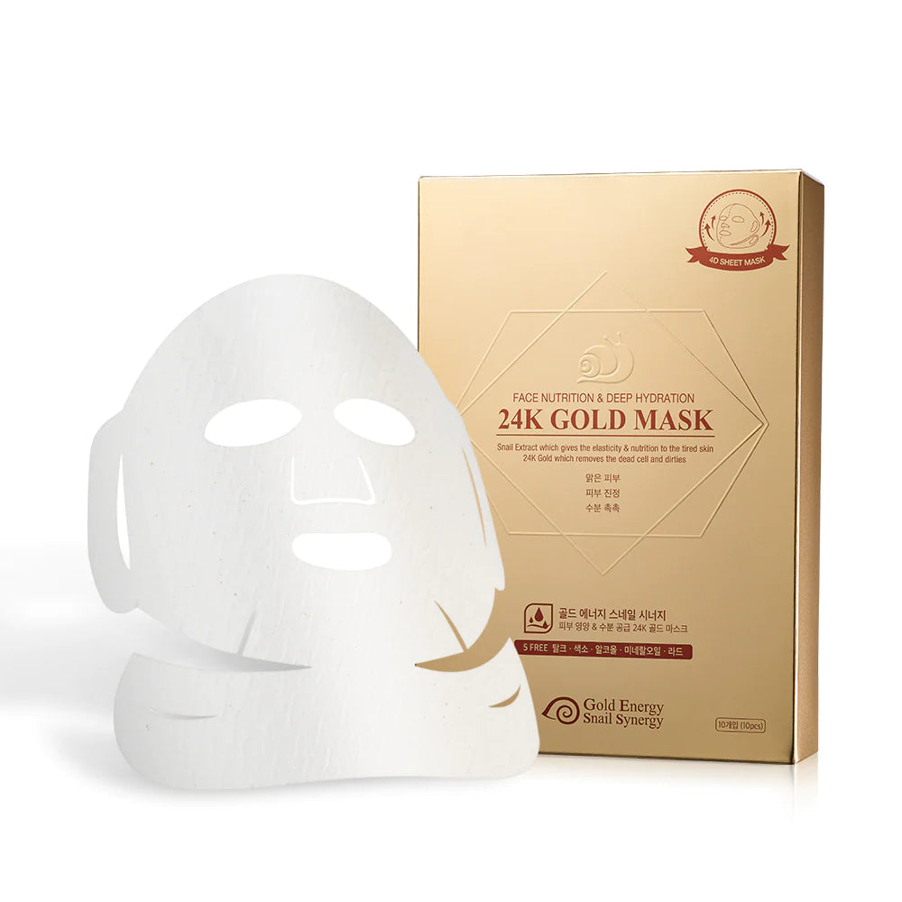 24K GOLD SNAIL MASK PACK (NUTRITION + HYDRATION)