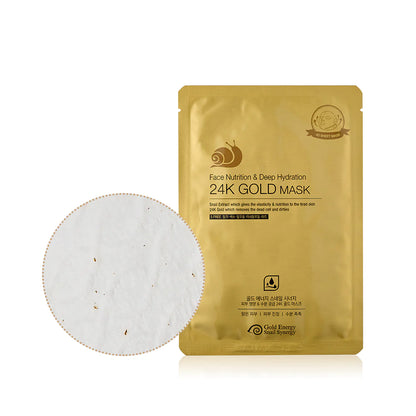 24K GOLD SNAIL MASK PACK (NUTRITION + HYDRATION)